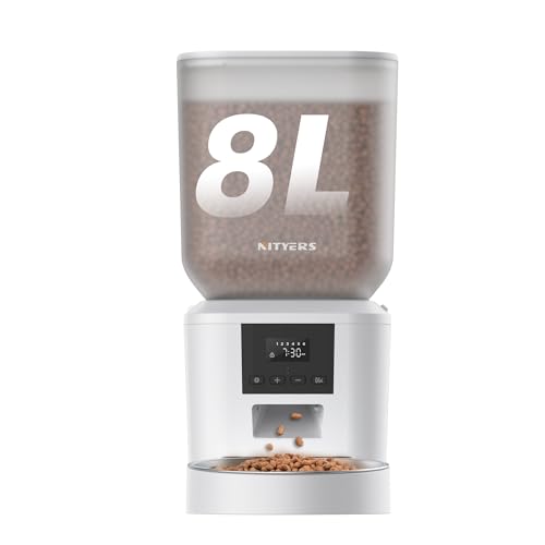 Automatic Cat Feeder (Pure White)