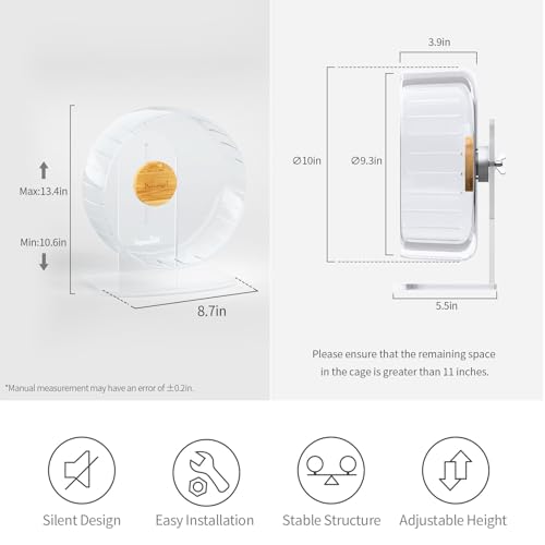 Super Silent Hamster Exercise Wheels (Medium / Transparent)