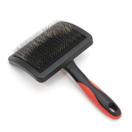 Pet Hard Pin Universal Slicker Brush for Dogs (Hard Pin / Large)