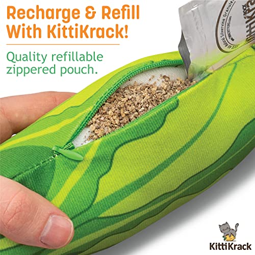 KittiVeggi 2 Pack Organic Silvervine Catnip Substitute Toys for Cats & Kittens (Vegetables)