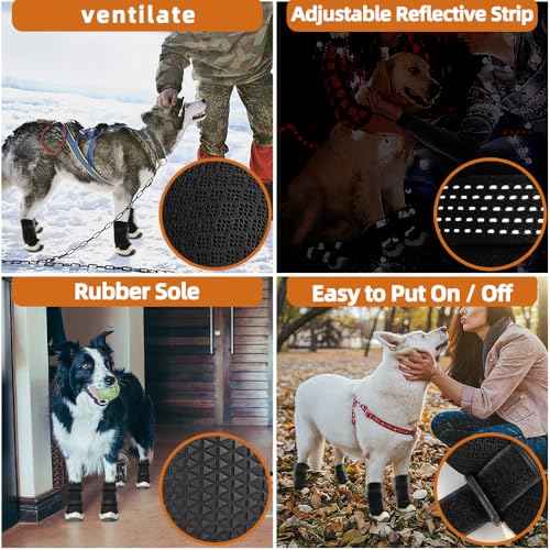 Dog Shoes for Hot Pavement Anti (Size 1: 1.57''x1.37''(L*W))