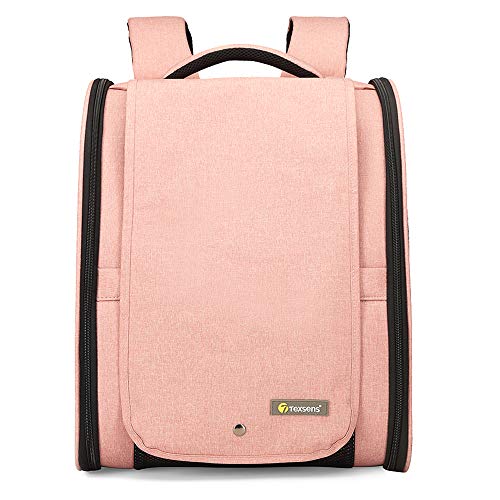 Innovative Traveler Bubble Backpack Pet Carriers for Cats and Dogs (Upgraded-Pink)