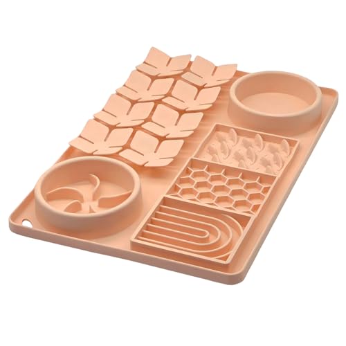 Slow Feeder Bowl (Creamy Peach)