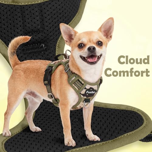 Dog Harness No Pull (Camo Green / Medium)