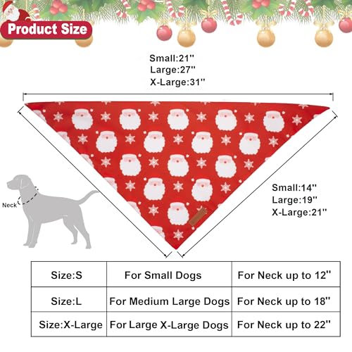 Christmas Dog Bandanas 2 Pack (Small / Christmas)