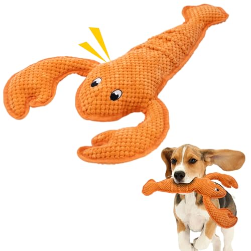 Squeaky Dog Toy No Stuffed Dog Toys (Orange)