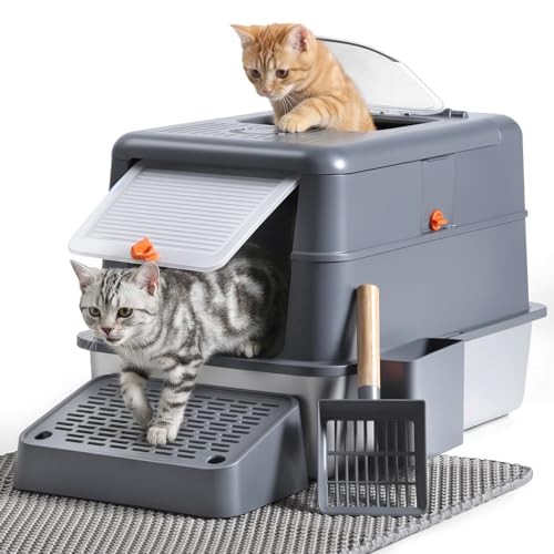 Stainless Steel Litter Box with Lid