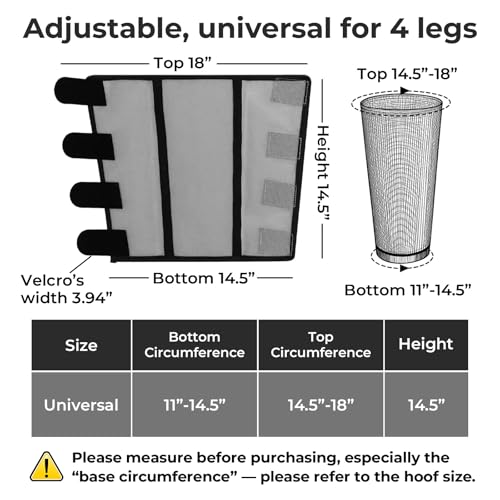 Mesh Horse Fly Boots Set of 4 (Grey)