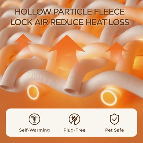 Self Warming Orthopedic Dog Bed Medium Size Dogs Washable Original (Self Warming-Brown / 28"l X 23"w X 6.5"th)