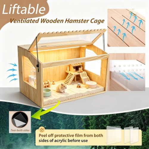 Wooden Hamster Cage