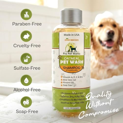 Oatmeal Dog Shampoo and Conditioner for Allergies