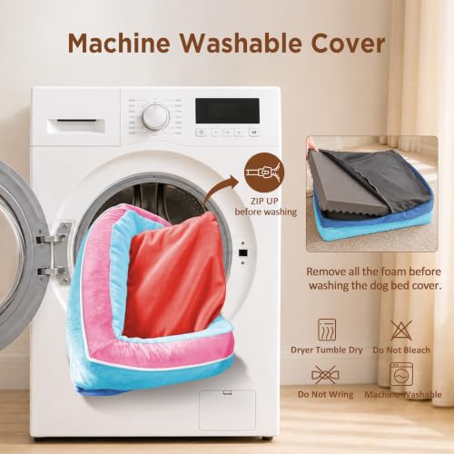 Orthopedic Dog Bed for Extra Large Dogs with Bolster (42.0"L x 30.0"W x 8.5"Th / Atlanta)
