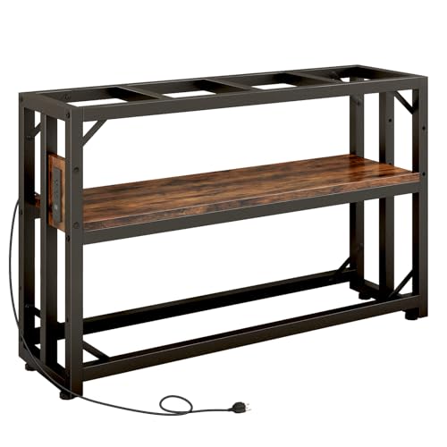 55 Gallon Fish Tank Stand with Power Outlet (Rustic Brown / 55 Gallon)