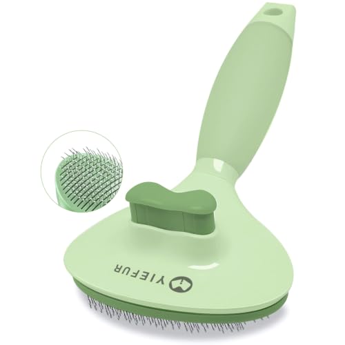 Cat Brush for Shedding (Green)