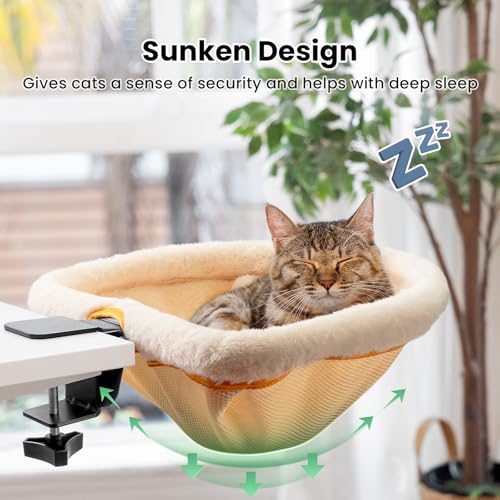 Cat Desk Bed One (Cream)
