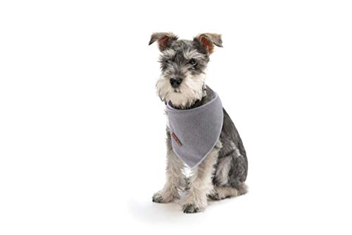 Dog Bandana for Small Medium Large Dogs (Grey Lines / Small (Pack of 1))
