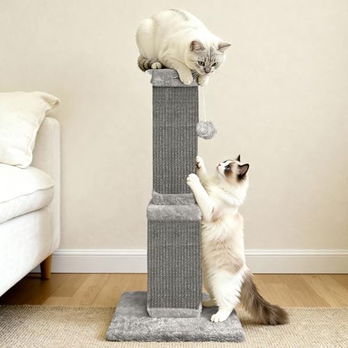 Cat Scratching Post for Indoor Cats (Full Gray)