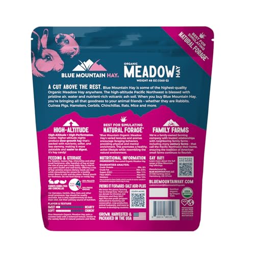 Organic Meadow Hay for Small Pets (3 Pound (Pack of 1))