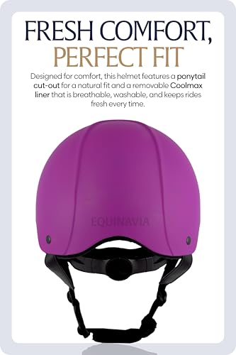 Skylar Horse Riding Helmet Equestrian Women (Purple / X-Small-Small)