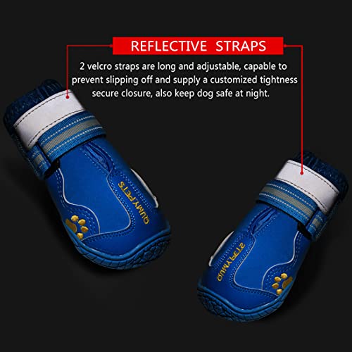 Dog Shoes for Hot Pavement (Size 8: 3.0''x3.3"(W*L) (Pack of 4))