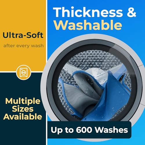 Washable Underpads (Light Blue/White / 4 Pack - 34x36)
