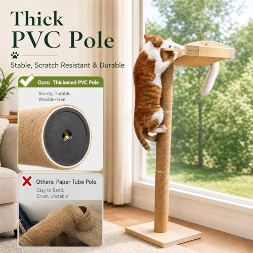 Cat Window Perch with Scratching Post (standard)