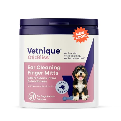 Oticbliss Cat & Dog Ear Wipes (Fingermitt Wipes)