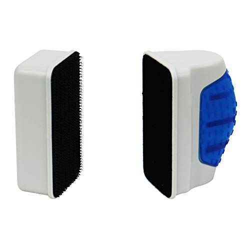 Magnetic Aquarium Fish Tank Glass Algae Glass Cleaner Scrubber Floating Clean Brush (S / Blue)