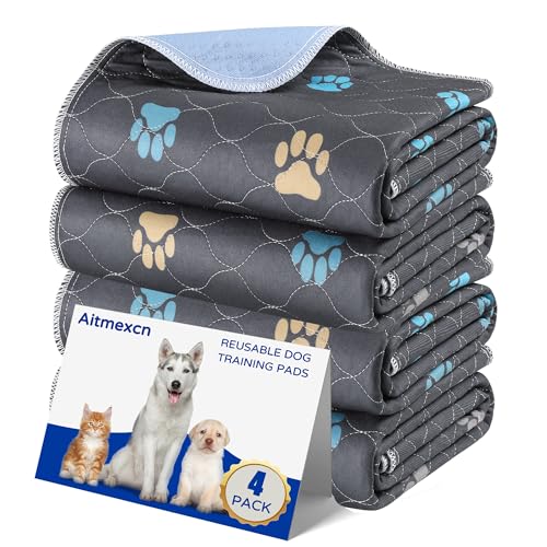 Washable Pee Pads for Dogs (Colour Paws / 18*24''-4pcs)