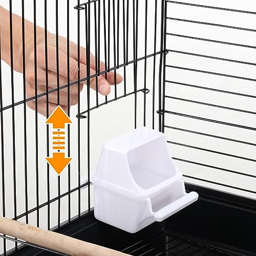Open Play Top Travel Bird Cage for Conure Sun Parakeet Green Cheek Conure Lovebird Budgie Finch Canary (Black)