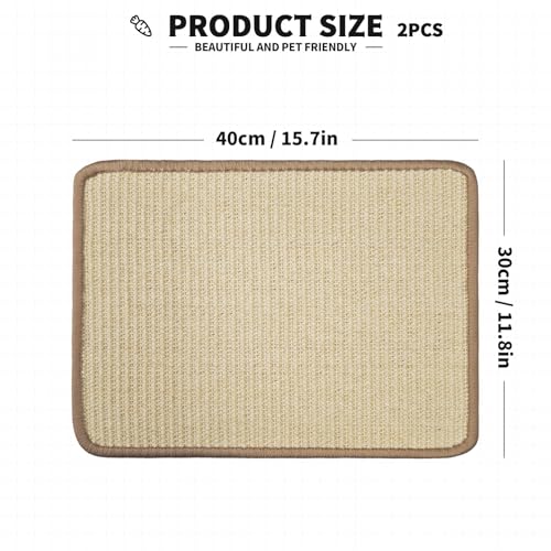 2Pcs Rabbit Scratch Mat