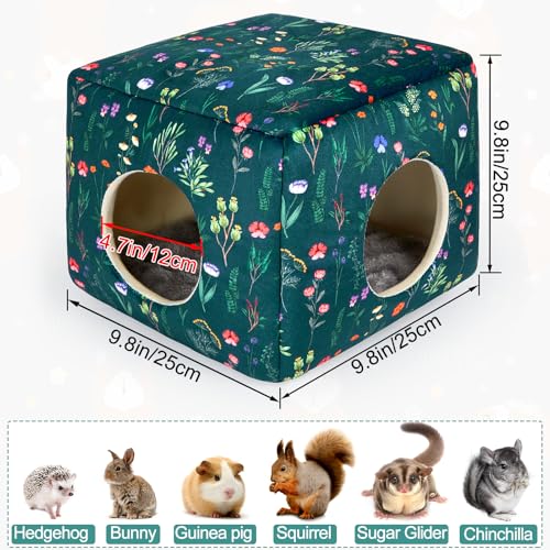 Guinea Pig Hideout (Green Flowers)