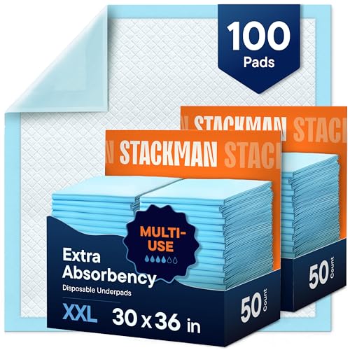 Chucks Pads Disposable Adult Underpads [100 (30" x 36")