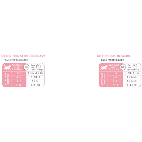 Feline Health Nutrition Kitten Thin Slices in Gravy and Loaf in Sauce Variety Pack Cat Food (3 Ounce (Pack of 12) / Thin Slices in Gravy and Loaf in Sauce)