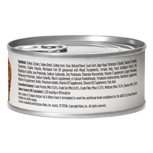 Turkey & Chicken Recipe Pate Wet Canned Cat Food (5.5 Ounce (Pack of 24))