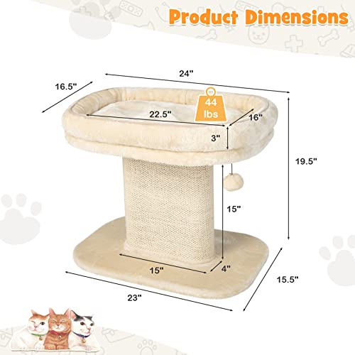 Cat Tree for Indoor Cats (Beige)