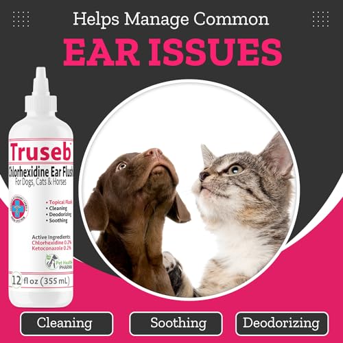 Truseb Maximum Strength Dog Ear Infection Treatment Flush