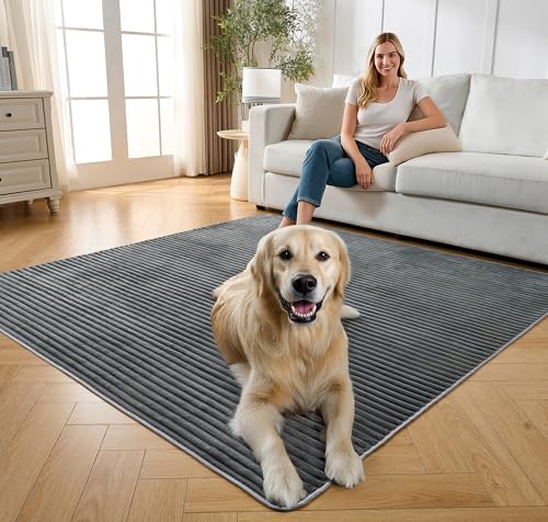 Flannel Washable Pee Pad for Dogs (Dark Grey / 72" X 72"-1PC)