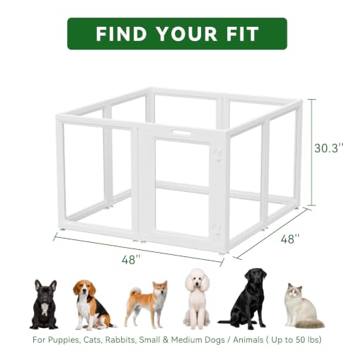 Clear Acrylic Dog Playpen (30")