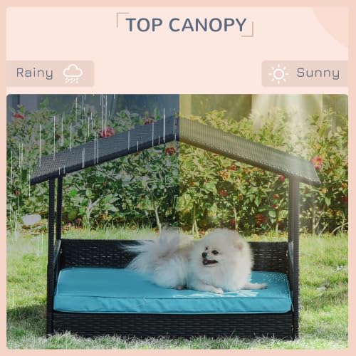 Wicker Dog House Outdoor