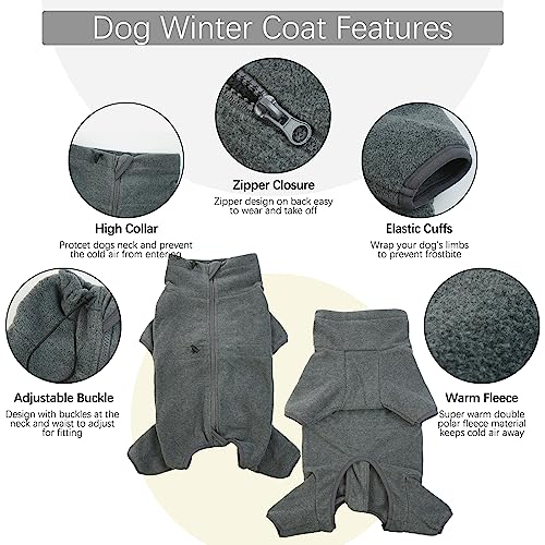 Large Dog Sweaters for Male Dogs (2XL / Grey)