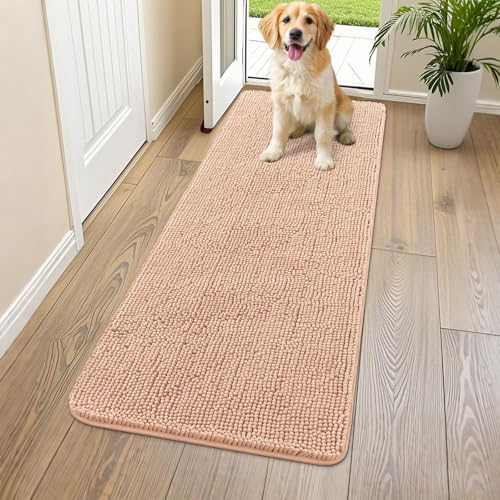 Dog Door Mat for Muddy Paws 59x24 (Peach / 59"X24")