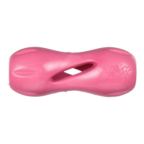 Qwizl Durable Zogoflex Dog Puzzle Toy for Mental Stimulation (Small / Geranium)