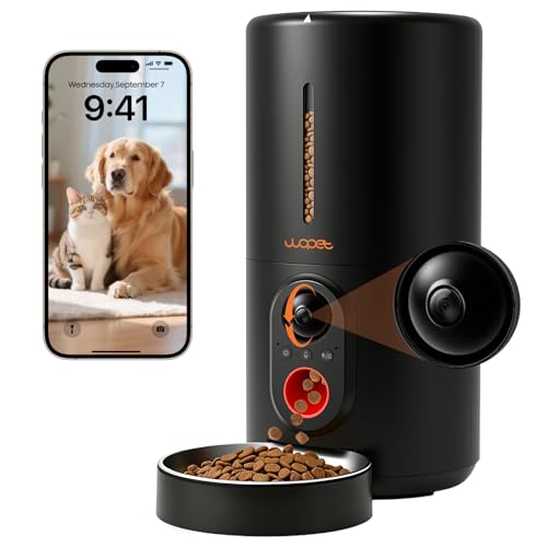 Automatic Dog Feeder with Camera (Black/Orange)