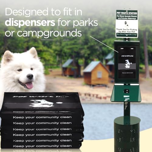 Recycled Bulk Dog Waste Bags (Black / 3200 Count (Pack of 1))