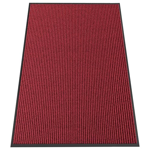 Indoor Outdoor Door Mat (Red / 4' x 8' (Rectangular))