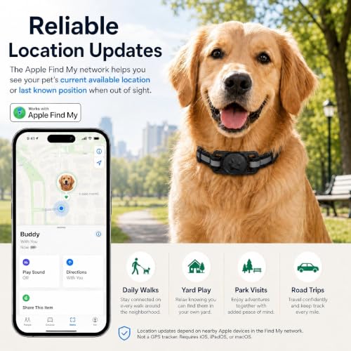 GPS Tracker for Dogs (Black)