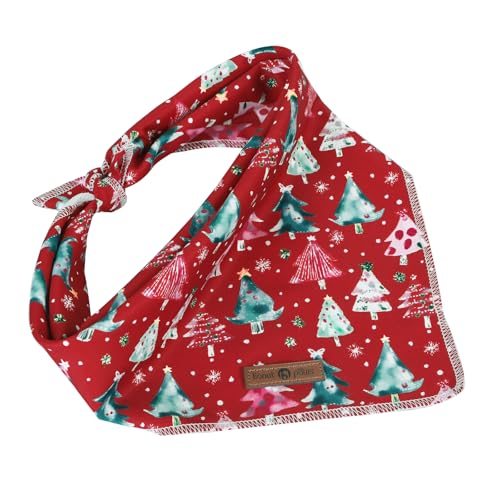 Christmas Dog Bandana (Xmas Tree / Large (Pack of 1))