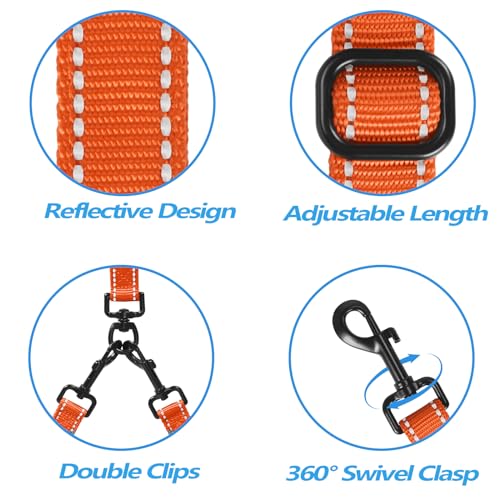 Double Dog Leash (Orange)