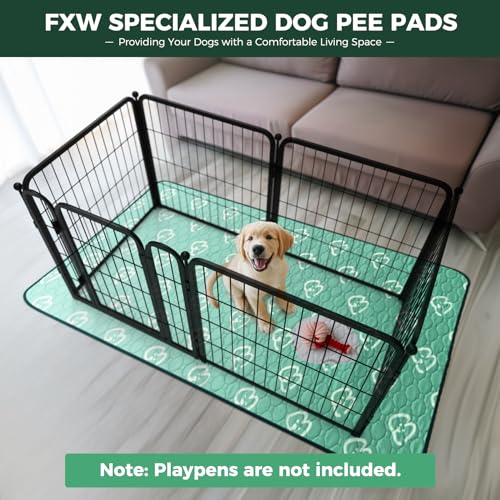 Washable Pee Pads for Dogs (Green / 39" x 63" (1 Pack))